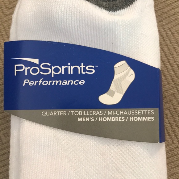 2 packs PROSPRINTS Quarter Cut Socks, 3 pairs per pack *Athletic Performance* - Picture 3 of 9